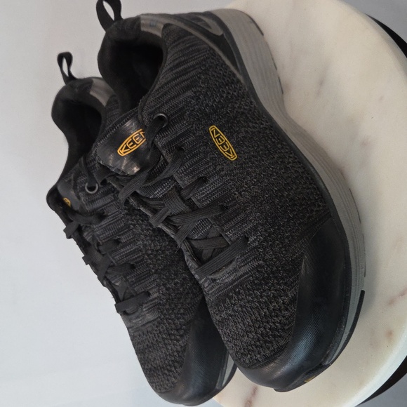 Keen Other - Keen Men's Black and Gray Steel Toe Safety Shoes Size 7